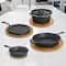 MegaChef; MegaChef 5 Piece Pre-Seasoned Cast Iron Kitchen Cookware Set; Category:Cookware Sets; Image:7